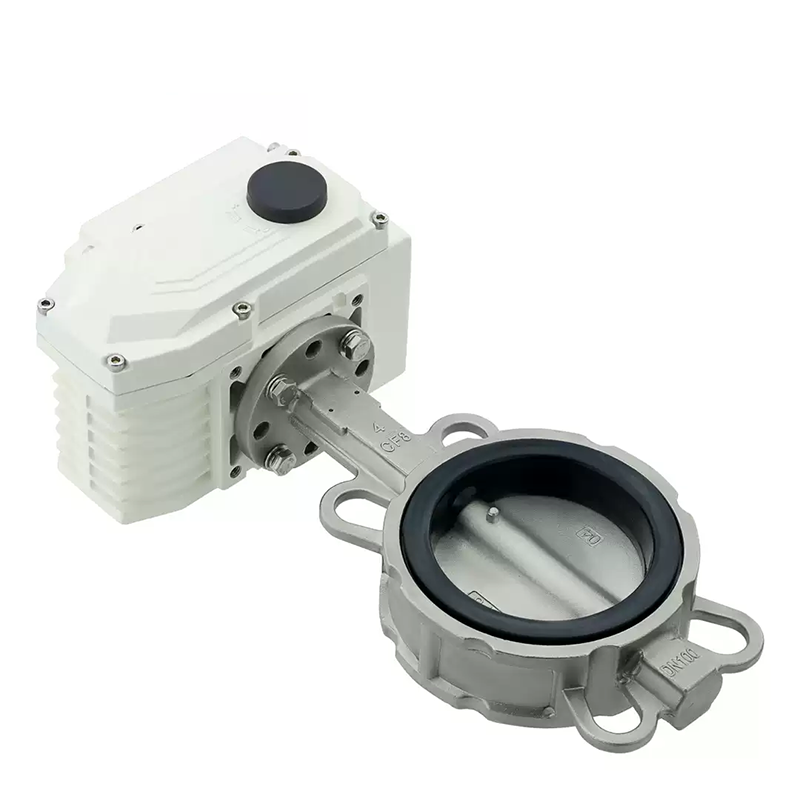 carbon steel Electric wafer butterfly valve